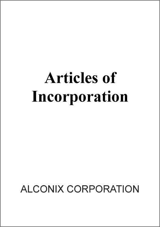 Articles of Incorporation